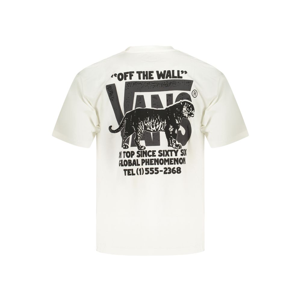Vans White Cotton Men's T-Shirt