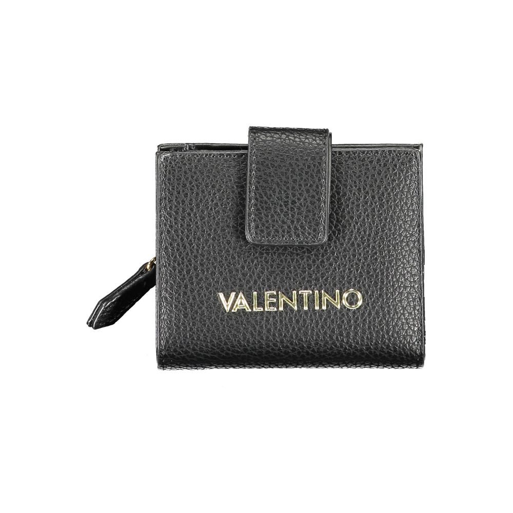 Valentino Black Polyurethane Womens Wallet
