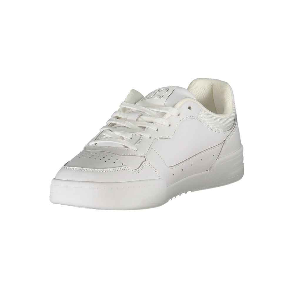 Tommy Hilfiger Bianco Polyurethane Men's Sneaker