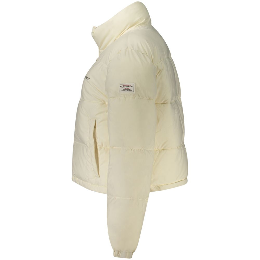 Guess Jeans Bianco Recycled Polyester Women's Jacket