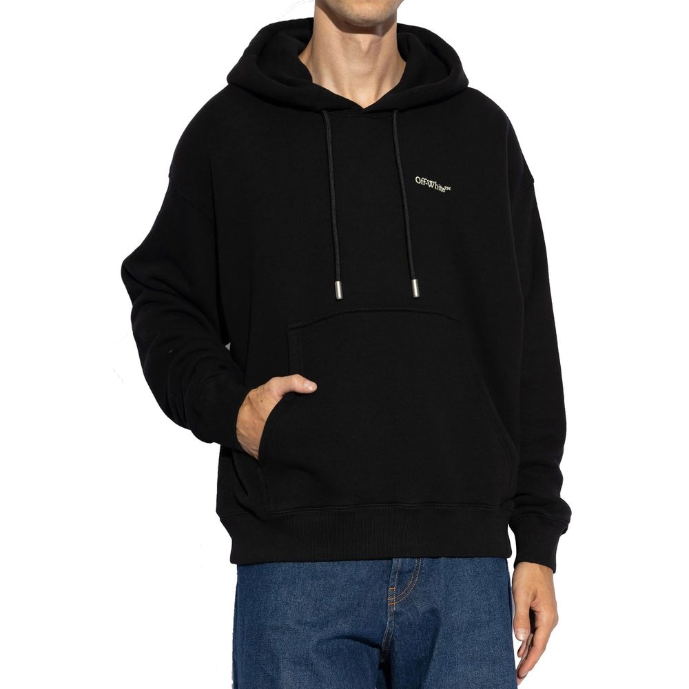 Off-White Black Cotton Sweatshirt