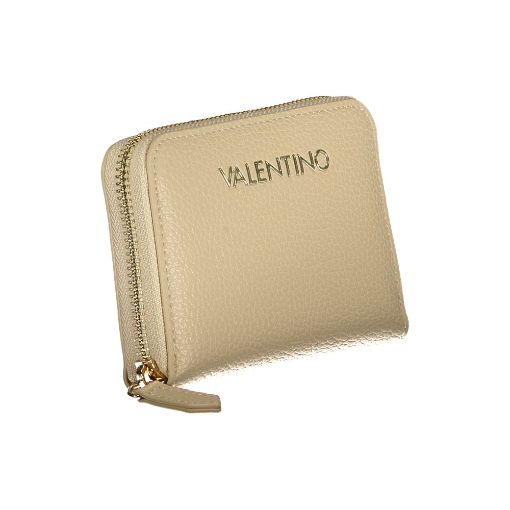 Valentino Beige Polyurethane Female Wallet