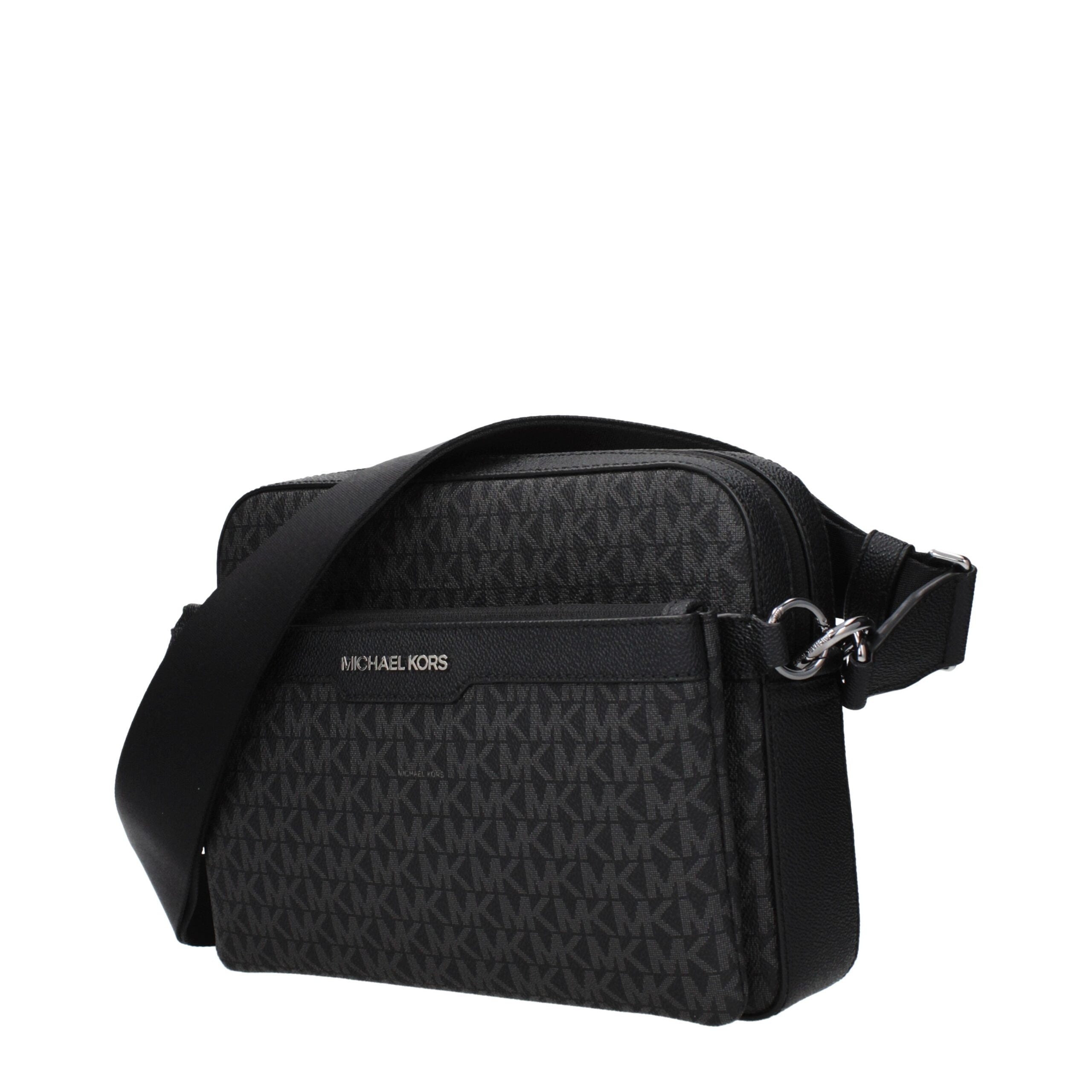 Michael Kors Black Fabric Crossbody Bag